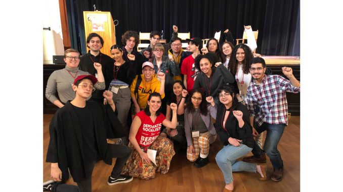 NYC+YDSA+members+from+NYU,+City+College,+and+Hunter+College+at+the+2019+YDSA+Winter+Conference+in+Berkeley,+CA